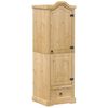 vidaXL Wardrobe Corona 55x52x170 cm Solid Wood Pine