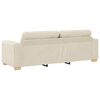 vidaXL Sofa Beige 221 x 78 x 80 cm Linen
