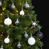 vidaXL Artificial Hinged Christmas Tree 300 LEDs & Ball Set 300 cm