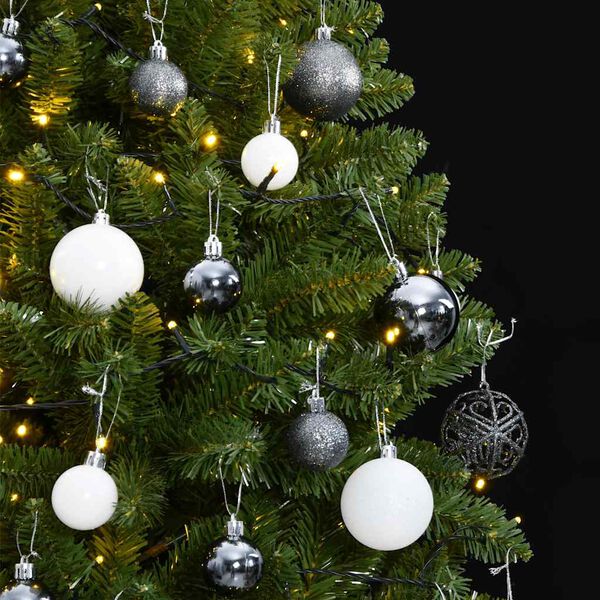 vidaXL Artificial Hinged Christmas Tree 300 LEDs & Ball Set 300 cm