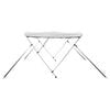 vidaXL 3-bow Bimini Top with Mesh Sidewalls 183x(137-152)x137 cm