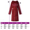 vidaXL Bathrobe Hoodie Bordeaux Red XXXL Flannel