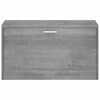 vidaXL Shoe Bench Grey Sonoma 80x24x45 cm Engineered Wood