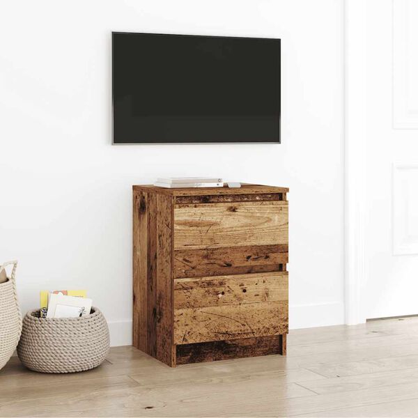 vidaXL TV Cabinet Old Wood 40x35x54 cm Engineered Wood