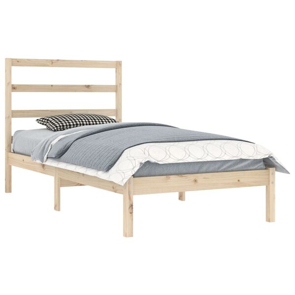 vidaXL Bed Frame without Mattress 90x200 cm Solid Wood Pine