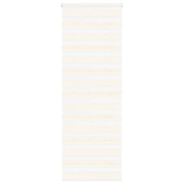 vidaXL Zebra Blind Marble Beige 75x200 cm Fabric Width 70.9 cm Polyester