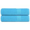 vidaXL Shower Towels "FROGN" 2 pcs Turquoise 70x140 cm 360 gsm