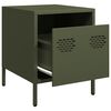 vidaXL Bedside Cabinets&nbsp;2 pcs Olive Green 35x39x43.5 cm Steel