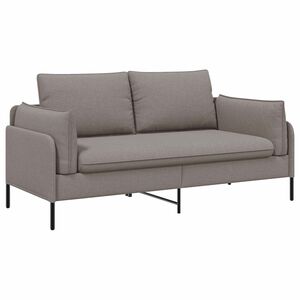 vidaXL 2-Seater Sofa Taupe 188 x 81 x 89 cm Fabric