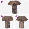 vidaXL Stool Natural 35 x 35 x 35 cm Solid Teak Wood