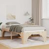 vidaXL Bed Frame Brown 80 x 200 cm Solid Pine Wood
