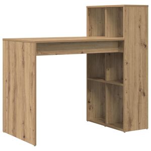 vidaXL Desk with Shelf Artisan Oak 108 x 55 x 103.5 cm Engineered Wood