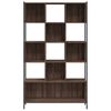 vidaXL Bookcase Brown Oak 102x28x172 cm Engineered Wood