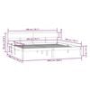 vidaXL Bed Frame without Mattress Solid Wood 200x200 cm