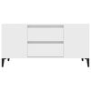 vidaXL TV Cabinet White 102x44.5x50 cm Engineered Wood