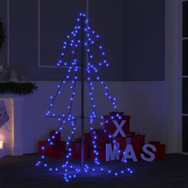 vidaXL Christmas Cone Tree 160 LEDs Indoor and Outdoor 78x120 cm