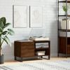vidaXL Record Cabinet Brown Oak 85x38x48 cm Engineered Wood