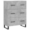 vidaXL Highboard Concrete Grey 69.5x34x180 cm Engineered Wood