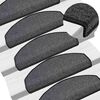 vidaXL Stair Mats 20 pcs 65x24x4 cm Anthracite Half Round Large