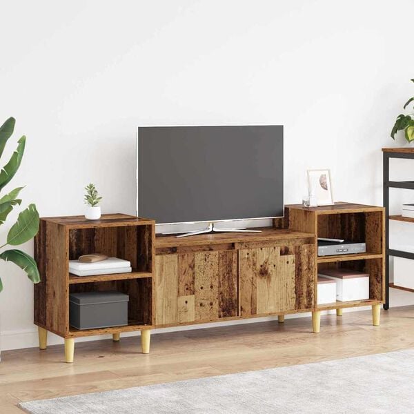 vidaXL TV Cabinet Old Wood 160 x 35 x 55 cm Engineered Wood