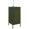 vidaXL Sideboards 2 pcs Olive Green 36x39x79 cm Steel