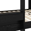 vidaXL Bunk Bed for Kids Black Oak 100 x 200 cm Engineered Wood