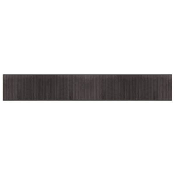 vidaXL Rug Rectangular Dark Brown60x400 cm Bamboo
