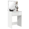 vidaXL Bedroom Dressing Tables High Gloss White 80 x 39.6 x 135 cm