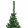 vidaXL Artificial Pre-lit Christmas Tree Green 210 cm PVC