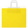 vidaXL Paper Bags 250 pcs with Handles Yellow 32x22x24 cm