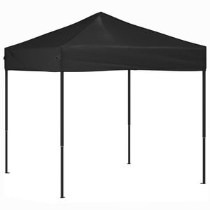 vidaXL Party Tent | Black | 210D Oxford Fabric with silver coating, Steel