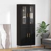 vidaXL Highboard 2 pcs Black Oak 69.5 x 34 x 180 cm Engineered Wood