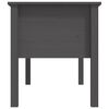 vidaXL Coffee Table Grey 102x49x55 cm Solid Wood Pine