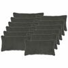 vidaXL Cushion Cover 12 pcs HEERLEN Dark Grey 40 x 80 cm Boucl&eacute;