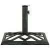vidaXL Umbrella Base Green 44x44x31 cm Cast Iron