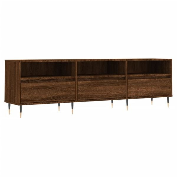 vidaXL TV Cabinet Brown Oak 150x30x44.5 cm Engineered Wood