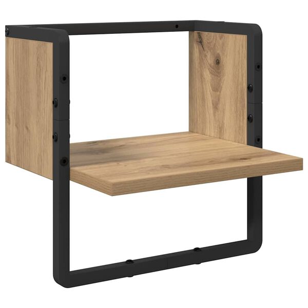 vidaXL Wall Shelf Artisian Oak 30 x 25 x 30 cm Engineered Wood