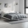 vidaXL Bed Frame without Mattress High Gloss White 140x190 cm