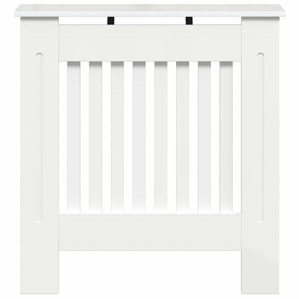 vidaXL Radiator Cover High Gloss White 78 x 19 x 81.5 cm