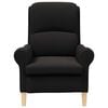 vidaXL Armchair Black 76 x 94 x 102 cm Sharpa Fabric