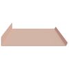 vidaXL Floating Shelf Wall-mounted 2 pcs Pink 100 x 18 x 2.5 cm Steel