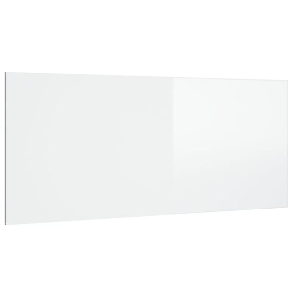 vidaXL Bed Headboard High Gloss White 200x1.5x80 cm Engineered Wood