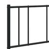 vidaXL Metal Bed Frame without Mattress with Headboard Black 160x200cm