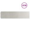 vidaXL Lawn Edging 10 pcs 25 x 103 cm Stainless Steel Silver
