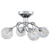 vidaXL Ceiling Lamp with Mesh Wire Shades for 4 G9 LED Lights