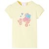 vidaXL Kids' T-shirt Soft Yellow 92