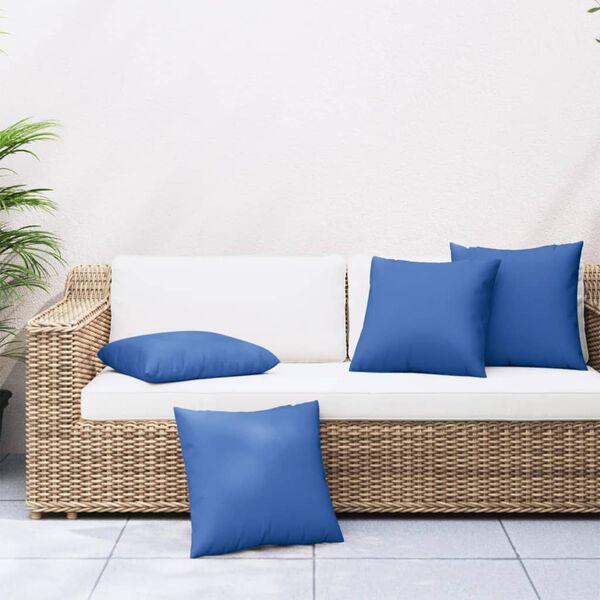 vidaXL Sofa Cushions 4 pcs Royal Blue 40x40 cm Fabric