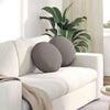 vidaXL Seat Cushions 2 pcs Taupe &Oslash;40 x 13 cm Fabric
