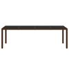 vidaXL 11 Piece Garden Dining Set Poly Rattan Brown
