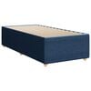 vidaXL Bed Frame without Mattress Blue 90x190 cm Single Fabric